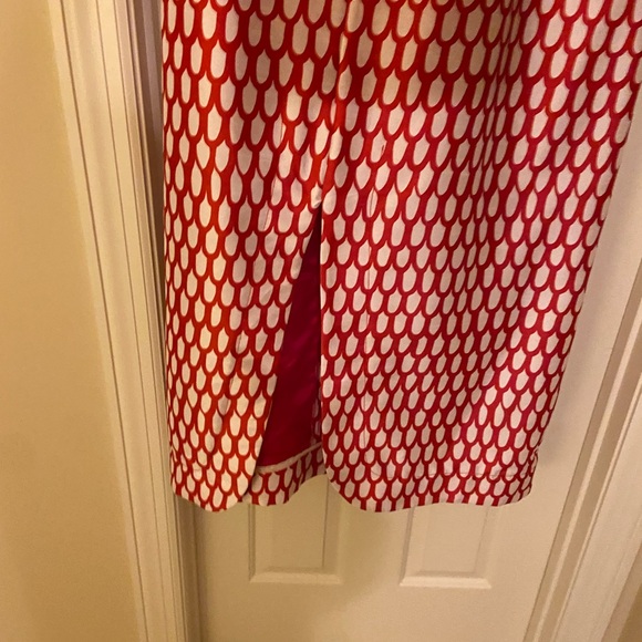 Frances Valentine Carlyle Panel Dress Loop Print Oyster Red… WORN ONCE! - Picture 9 of 15